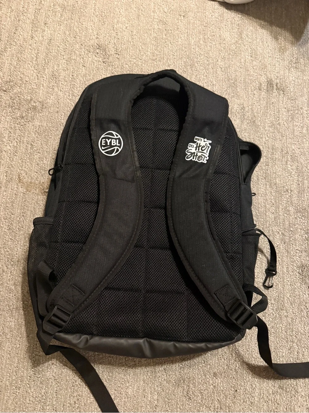 Nike Black Backpack with White Swoosh